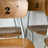 Chaises d'école, lot de 6