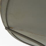 Steel garden table on cast iron base