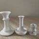 Series of 3 vintage candlesticks from the 60s and 70s