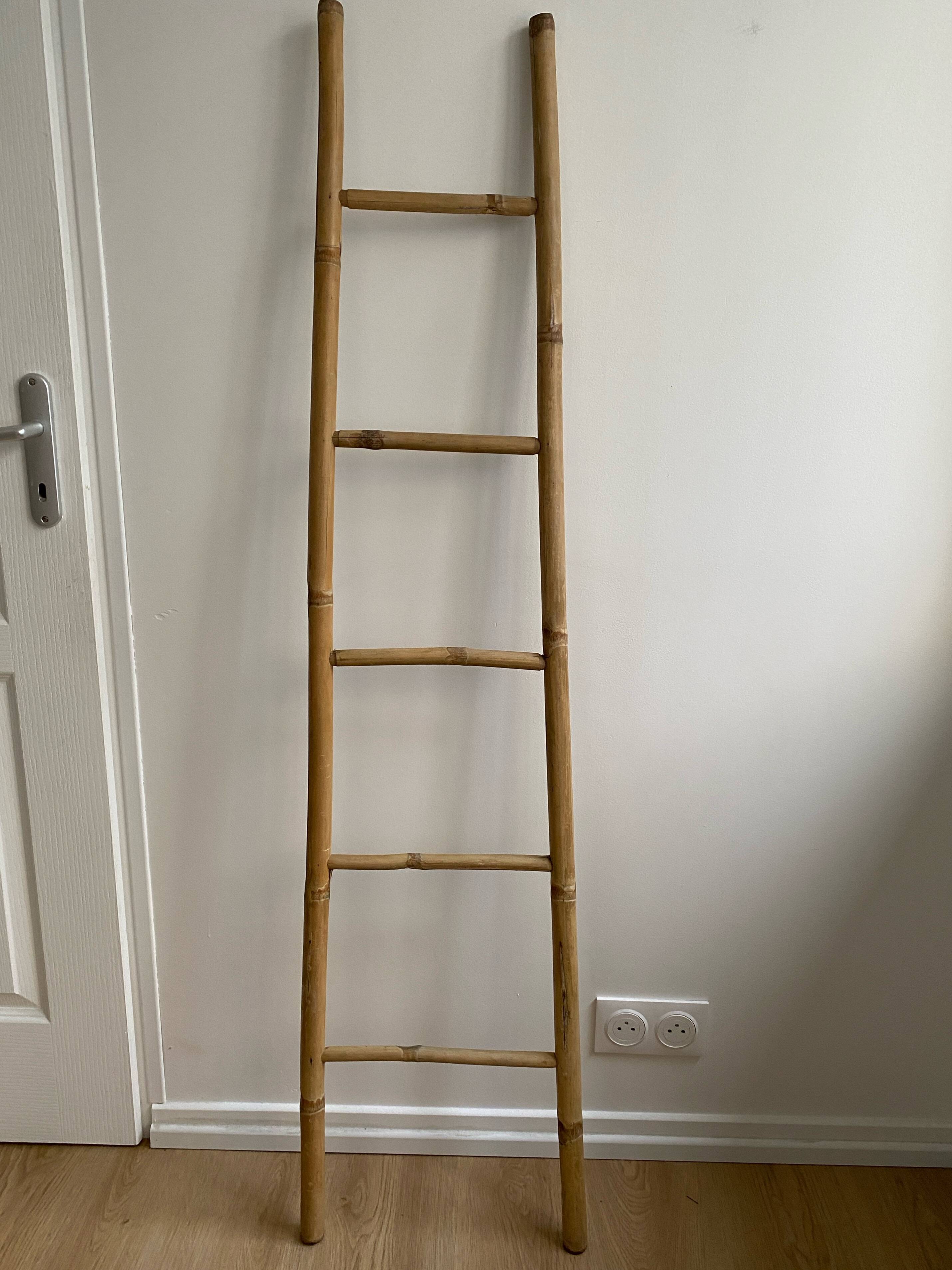 Decorative vintage bamboo ladder