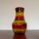 Multicolored ceramic vase from the 60s