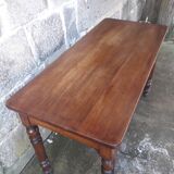 Wooden bistro table, legs turned 125 cm