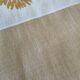 Nappe et 8 serviettes vintage – tons caramel et moutarde dorée