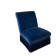 Fauteuil crapaud en velours bleu