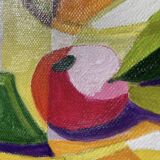 Modern still life, oil on canvas, fruit