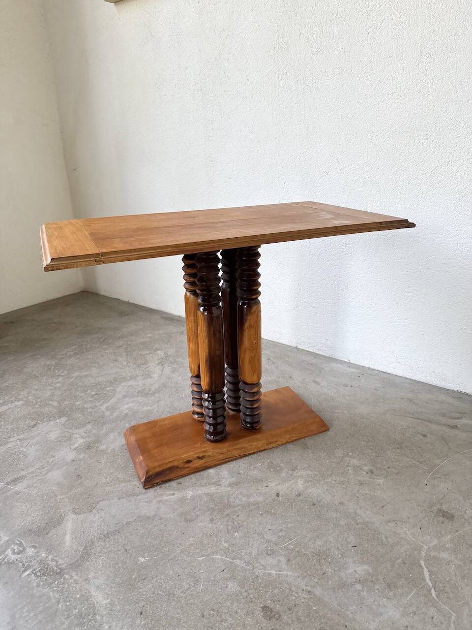 Dudouyt Courtray oak art deco console table