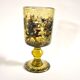 Roemer glass in bubble glass, enamelled, hunter Alfred TAUBE VOHENSTRAUSS Germany