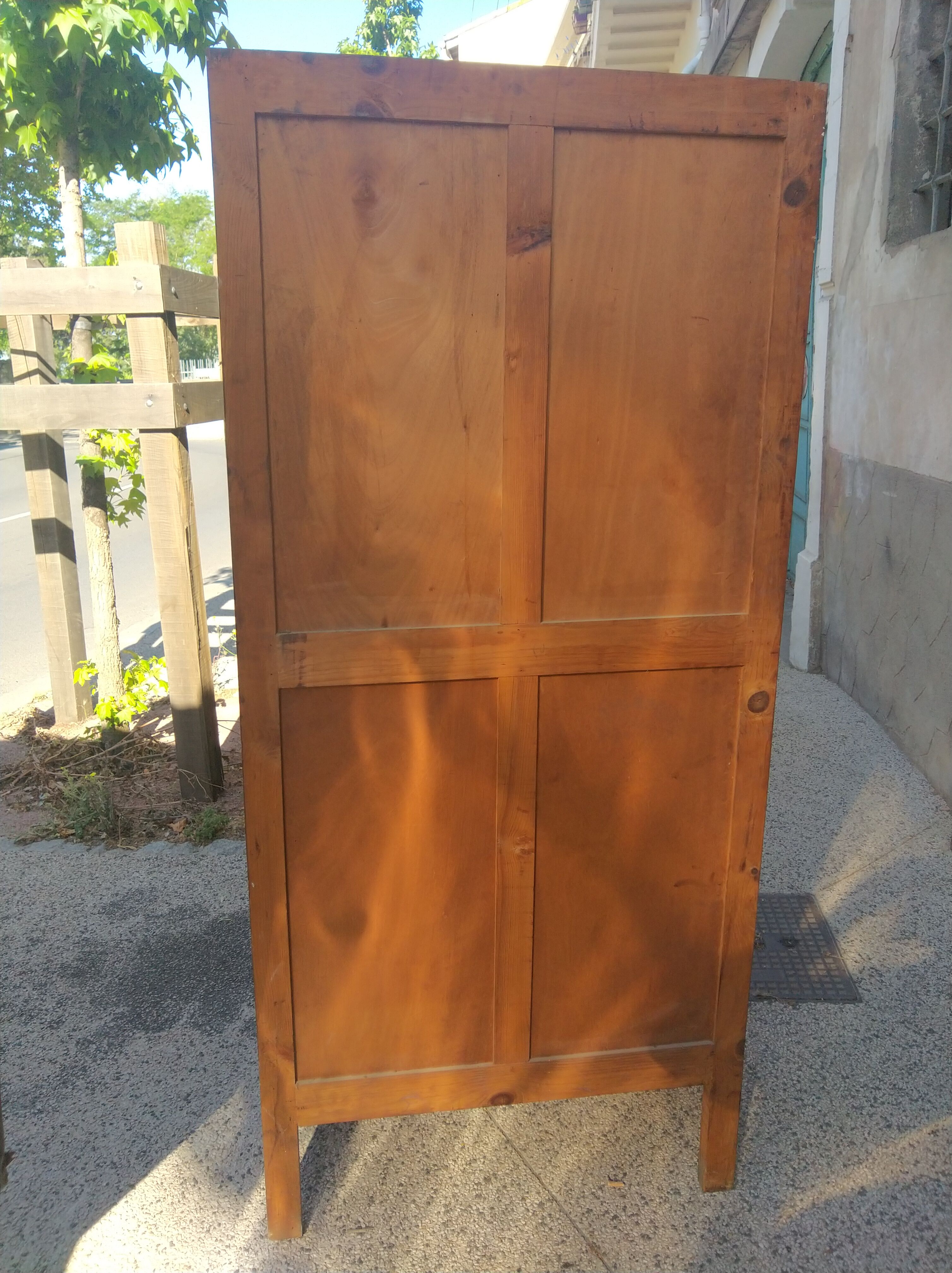 Pair of pine Parisian wardrobes circa 1935