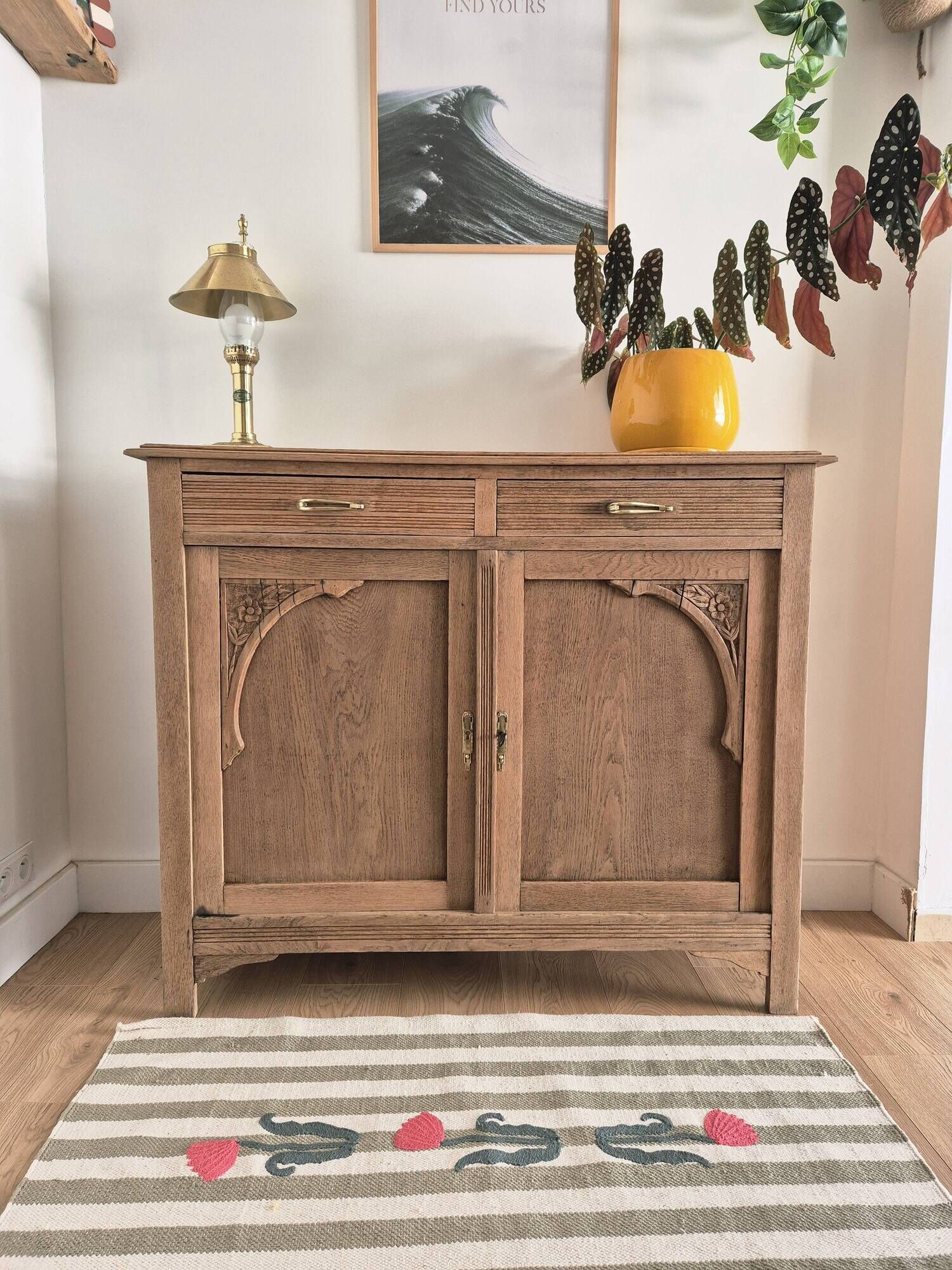 Art Deco oak sideboard