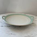 Ribbed dish in half Lunéville porcelain - Régence model