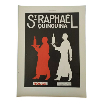 Paper alcohol advertisement St -Raphaël quinquina issue revised 1936
