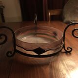 art deco centerpiece in glass paste old fruit bowl period 1930-1940