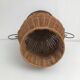 Vintage wrought iron wicker plant holder