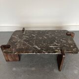 Table Basse en Forme de Larme en Marbre, 1980s
