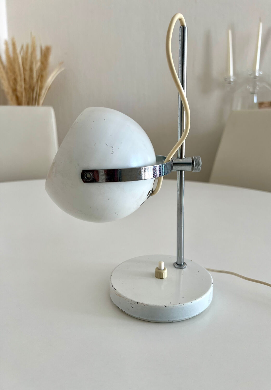 Vintage lamp from the 60s-70s, adjustable for table or wall – Space Age style