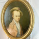 Oil on canvas oval late eighteenth portrait from château de Brialy