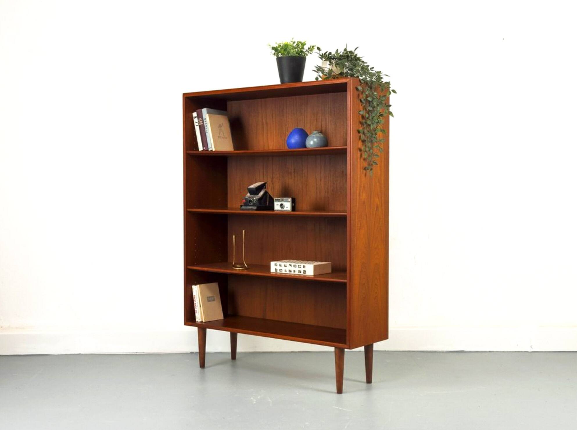 Danish Teak Bookcase by Børge Mogensen for Søborg, 1960s