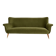 Vintage 1960s olive green velvet sofa – fully restored