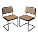 Paire de chaises Marcel Breuer Cesca B32