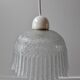 Frosted glass hanging lamp 50s