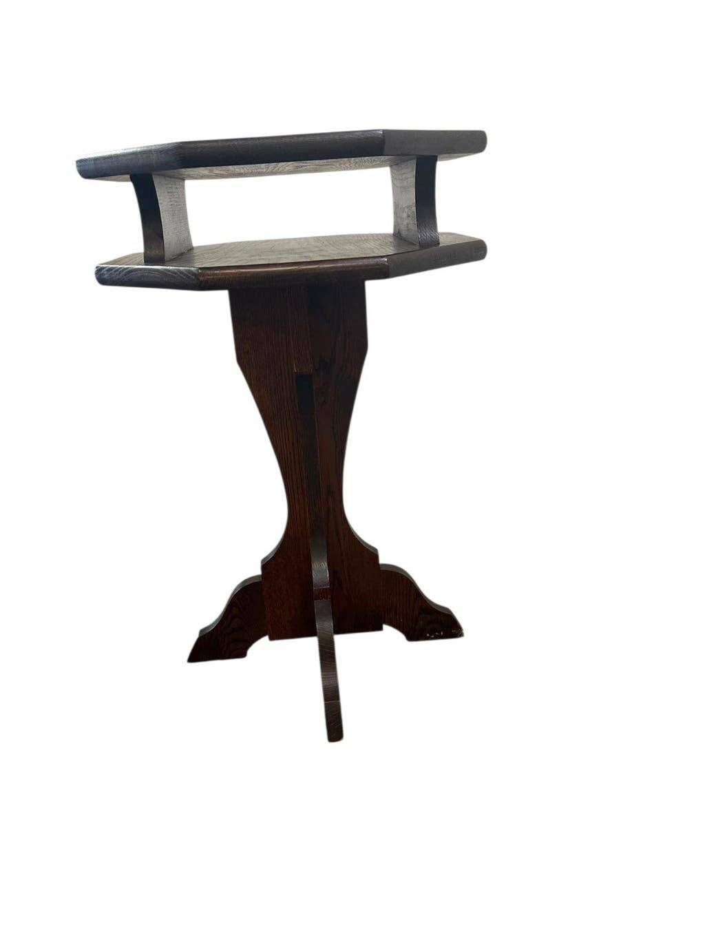 Table d'appoint vintage en bois / table pour plantes / table de chevet