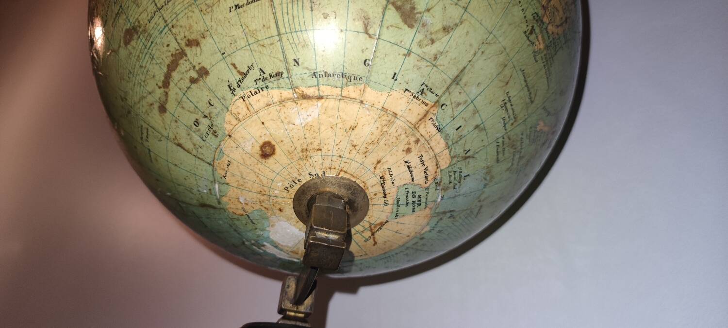 Plaster globe G Thomas late 19th