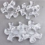 Set de 4 bougeoirs modulables en verre