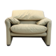 Maralunga Leather Lounge Chair by Vico Magistretti for Cassina, Italy