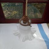 Glass tulip pendant light