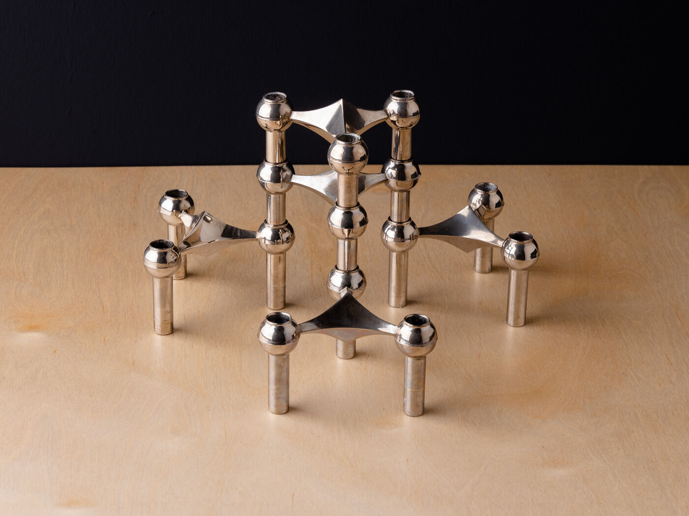 Stoff Nagel candle holders