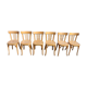 6 Baumann beech chairs