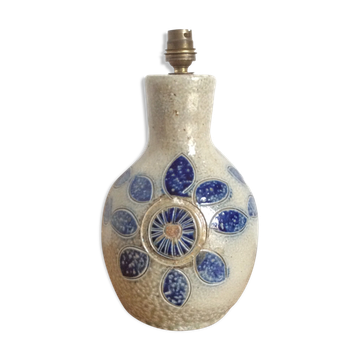Pied de lampe en céramique par Jean Claude Monange, années 60/70