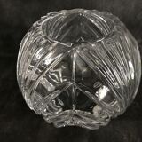 Ball vase in crystal