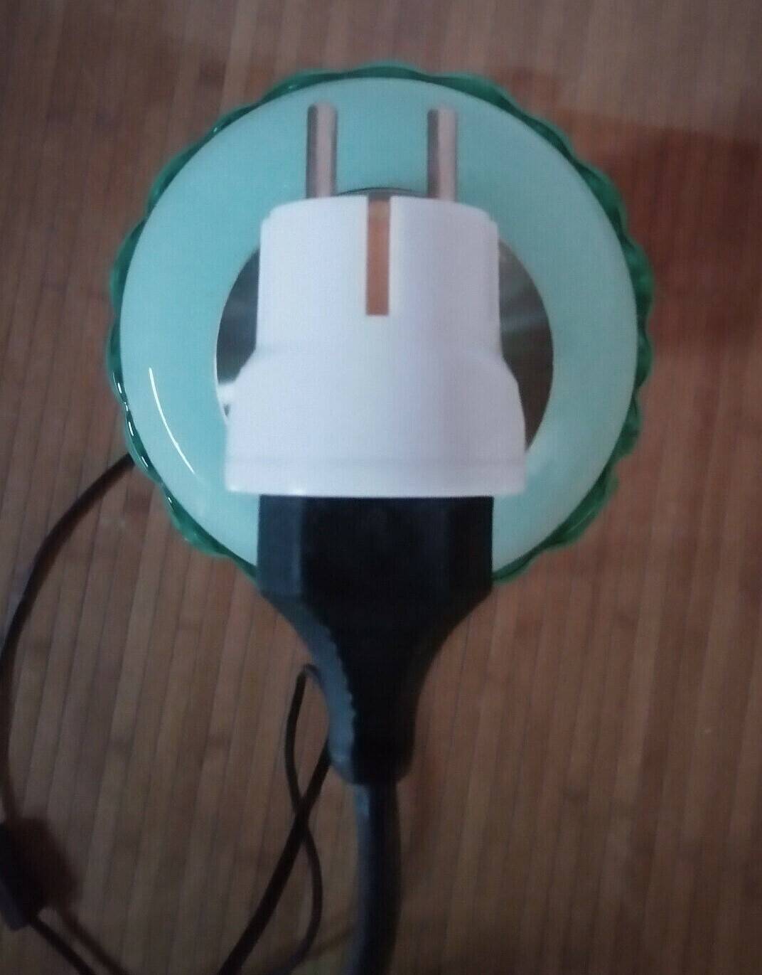 Lampe guéridon en verre de Murano Italie
