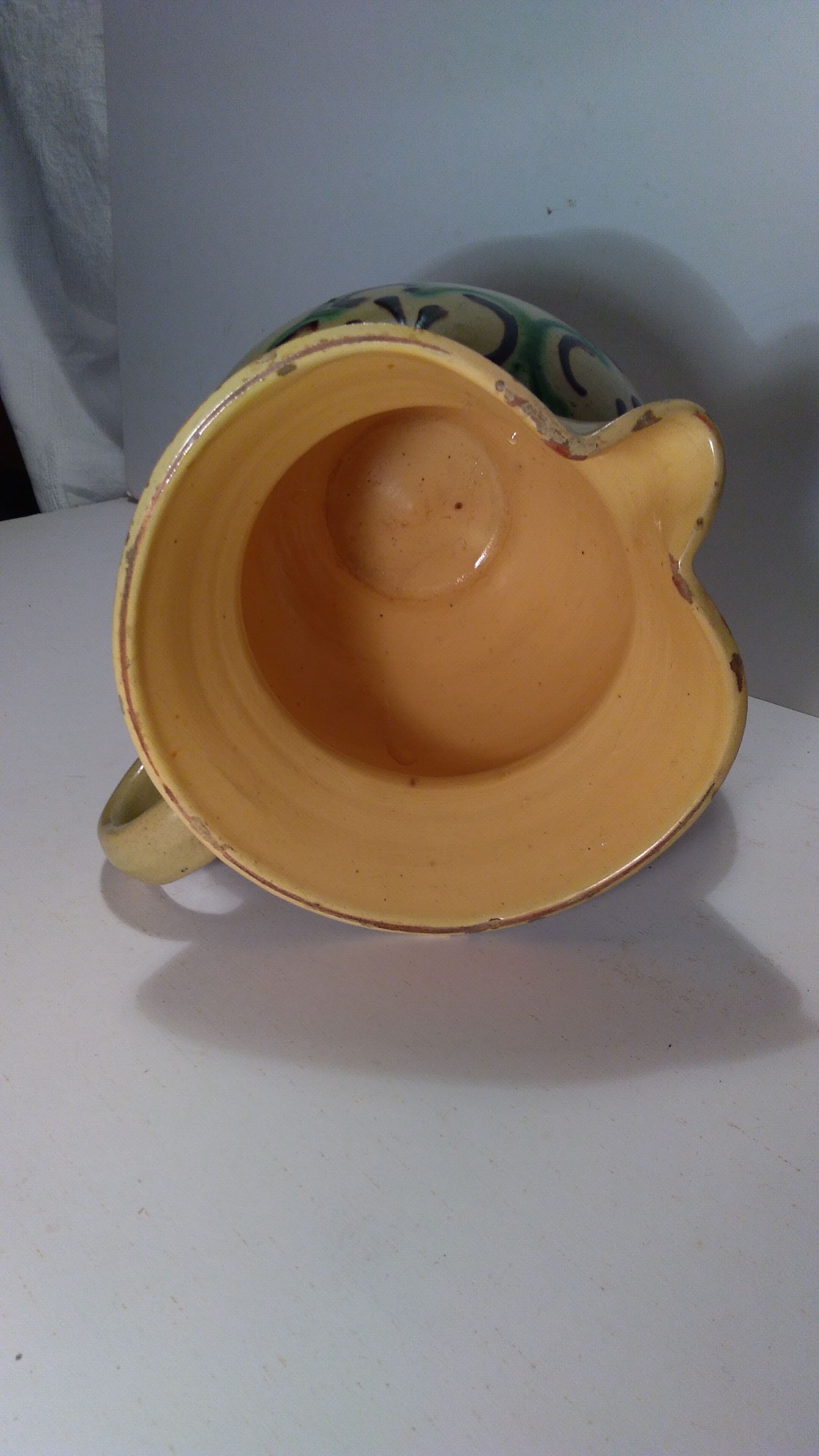 Carouge pottery water pitcher