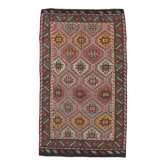 5x9 Brown Pink Antique Vintage Kilim Rug 166x78Cm SK 2402