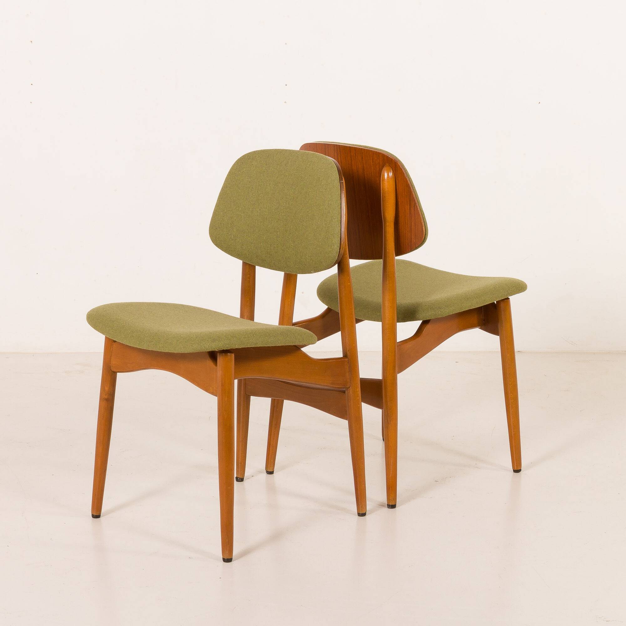 Arne Hovmand Olsen style Scandinavian mid century chairs, set of 4, 1970s