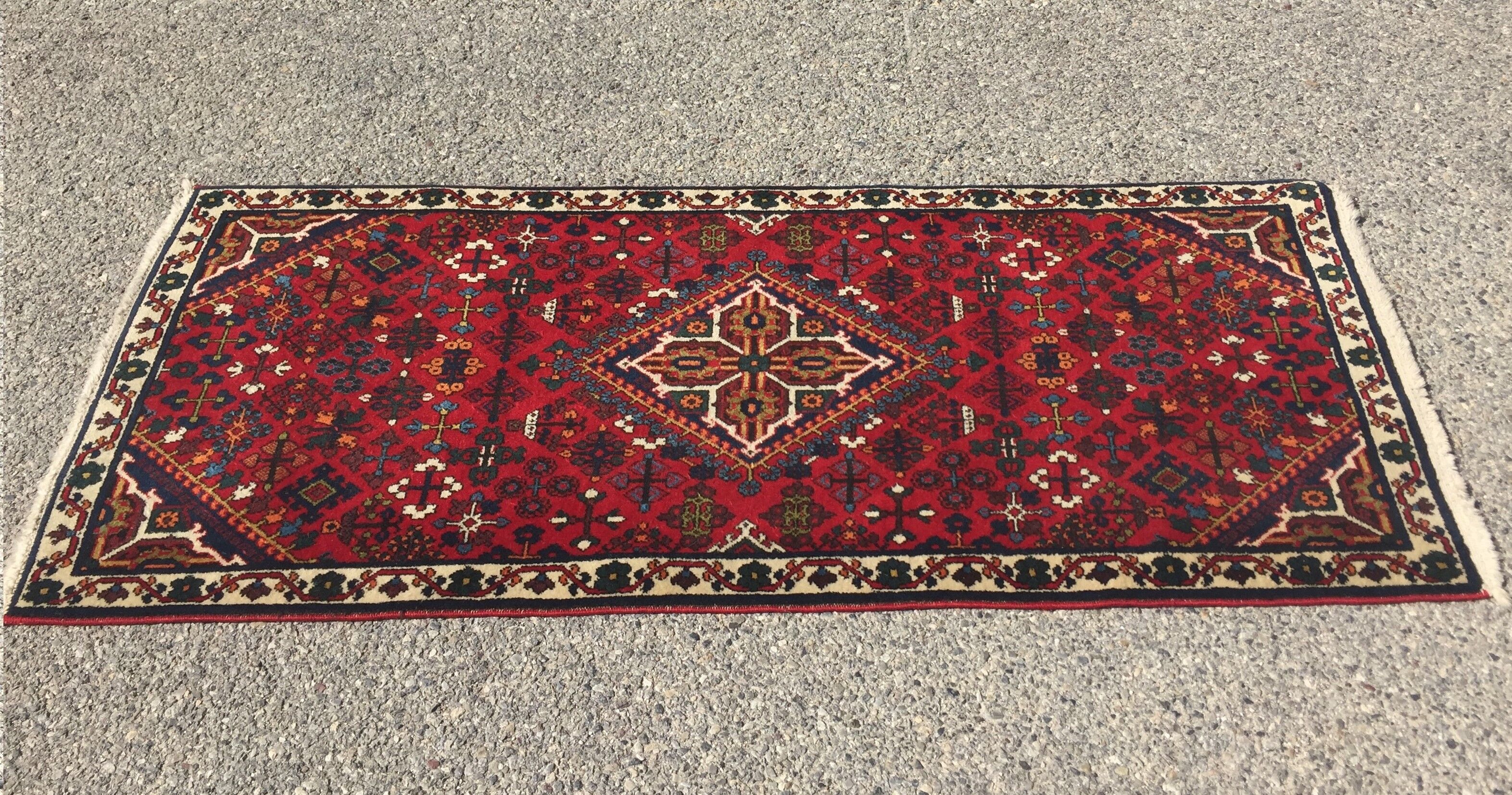 Oriental carpet iran djochagan. handmade: 0.65 x 1.56 cm