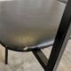Lot de 4 chaises d'école vintage / Cuir noir / STOL Kamnik années 80 Yougoslavie