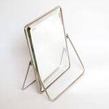 Double and beveled psyche mirror