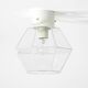 Beautiful 1970s Limburg glass ceiling lamp in octagon shape