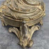 Pair of Candle Holders or Candelabra in Gilded Bronze