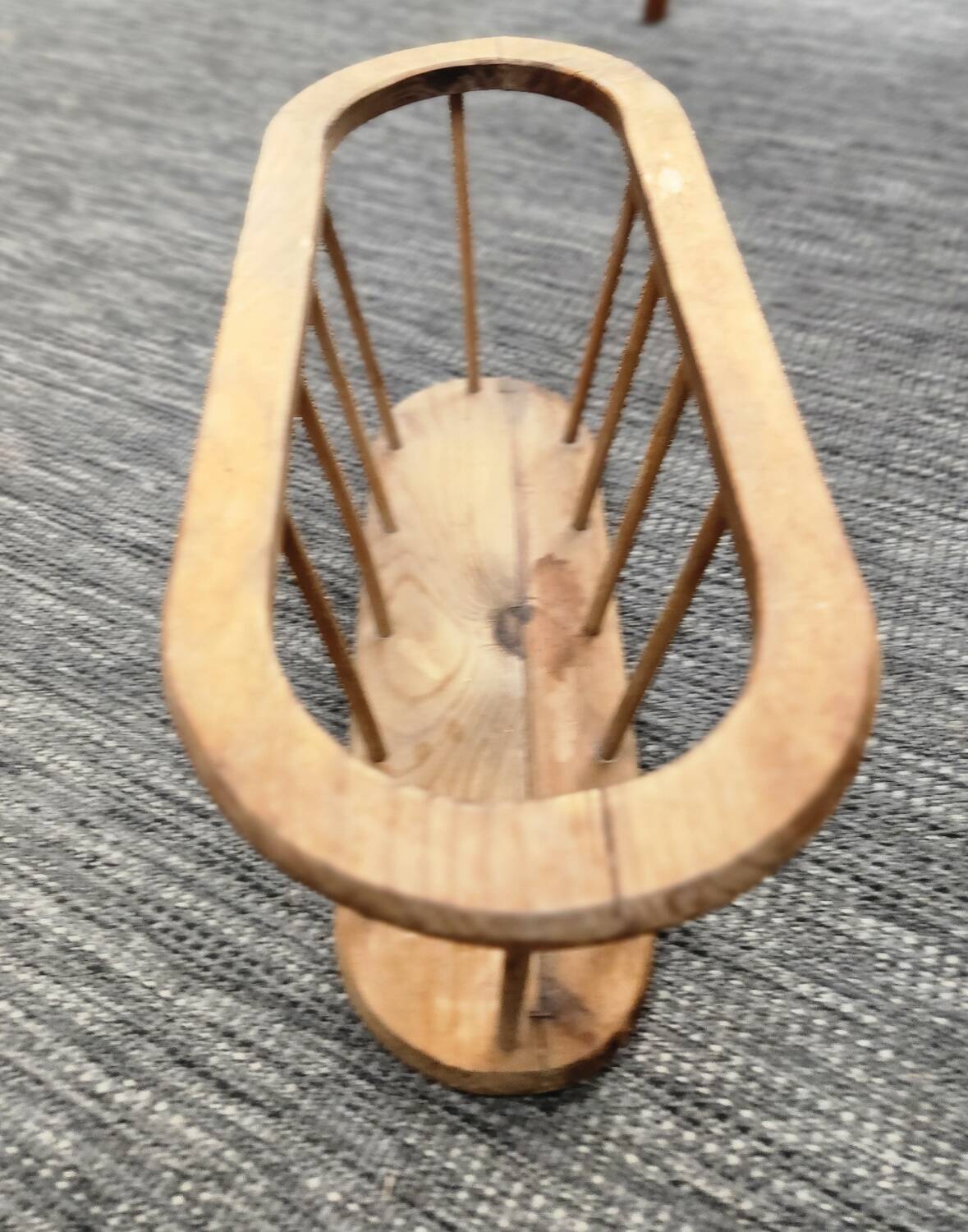 Wooden magazine rack, Scandinavian style