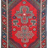 Tapis ancien turc anatolian fait main 74cm x 131cm 1920, 1c513