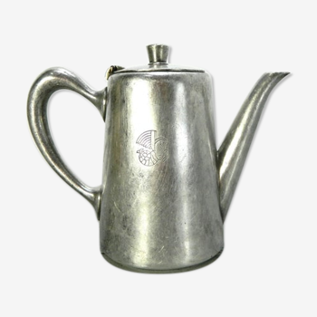 Coffee maker Christofle in silver metal, 60s air France