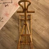 Vintage rattan rocking horse