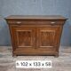 Louis-Philippe period buffet in solid walnut, 19th century.