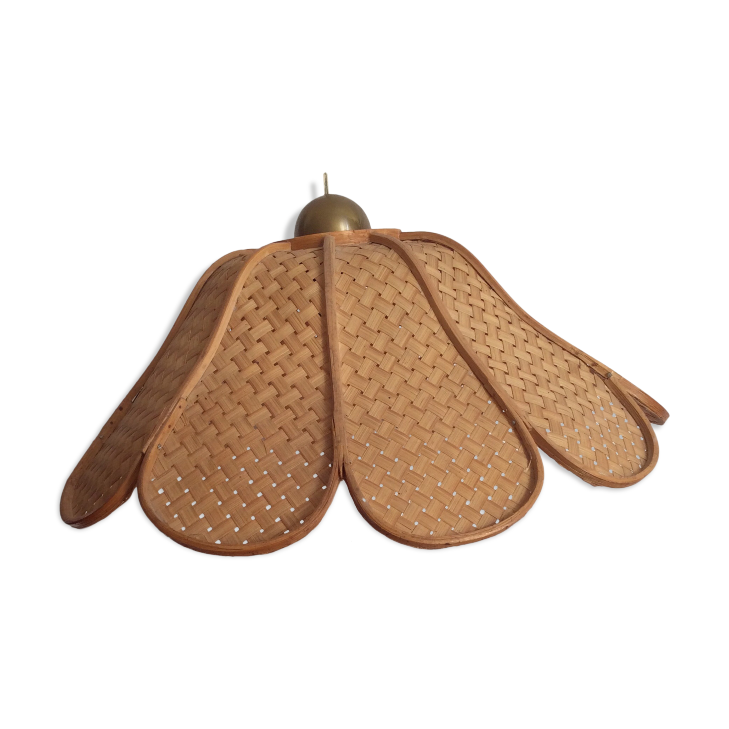 Rattan flower hanging 60s