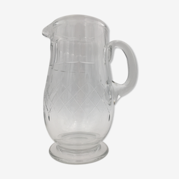 Pitcher in cut or crystal 1960