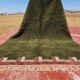 Moroccan Berber rug in khaki green and ecru 300x200 cm – handmade
